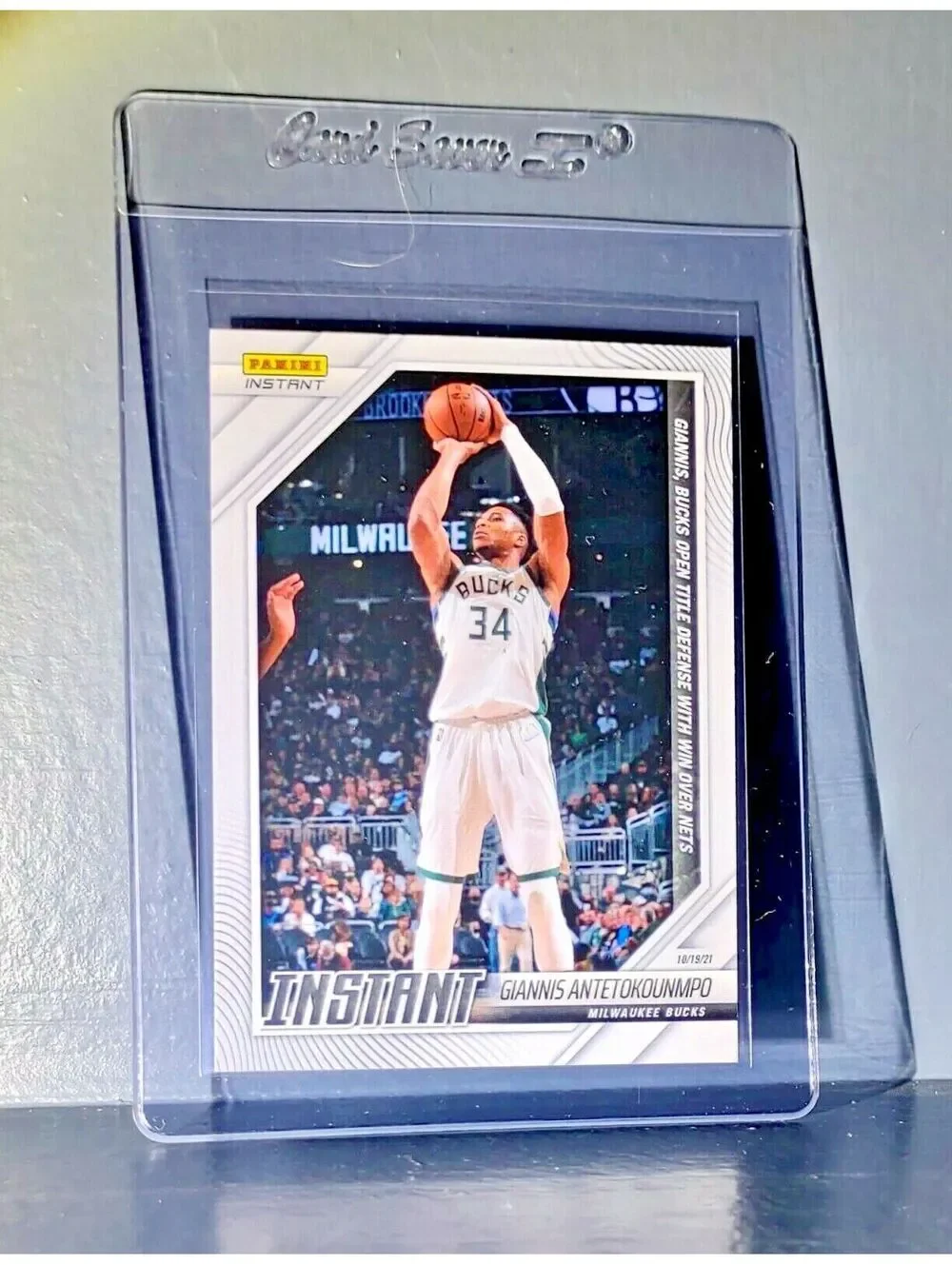Giannis Antetokounmpo 2021-22 Panini NBA Instant #2 Card 1 of 118 Bucks